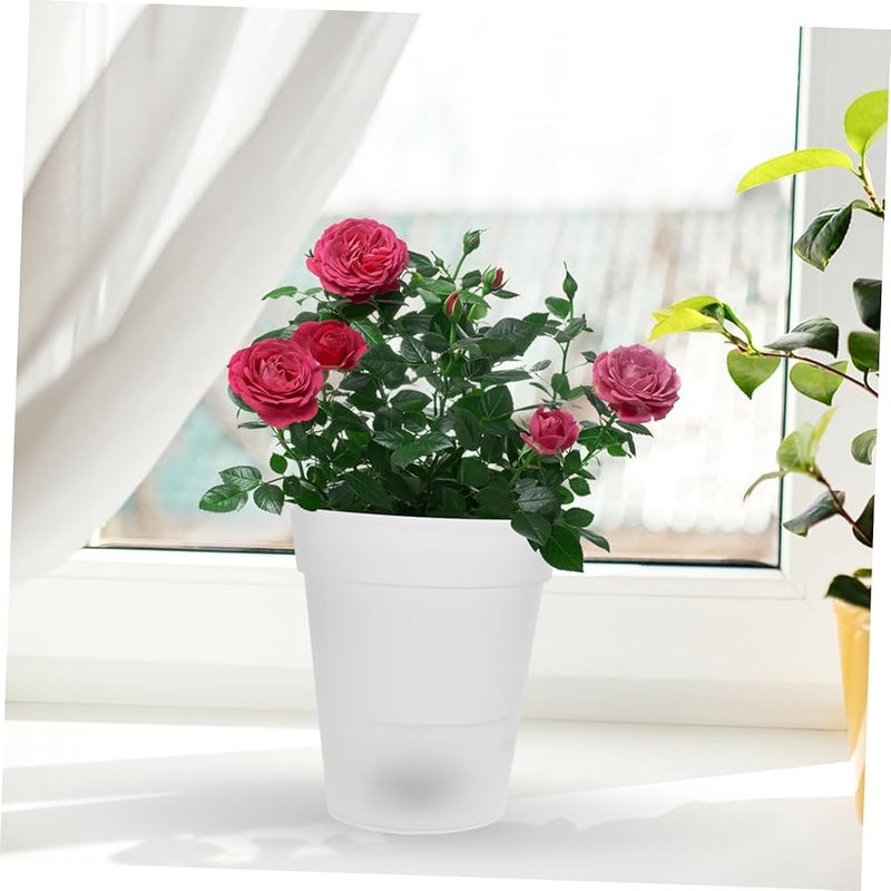 Solar Powered LED Flowerpot Light Outdoor Garden Landscape Lamp Warm White Glow - Image 3